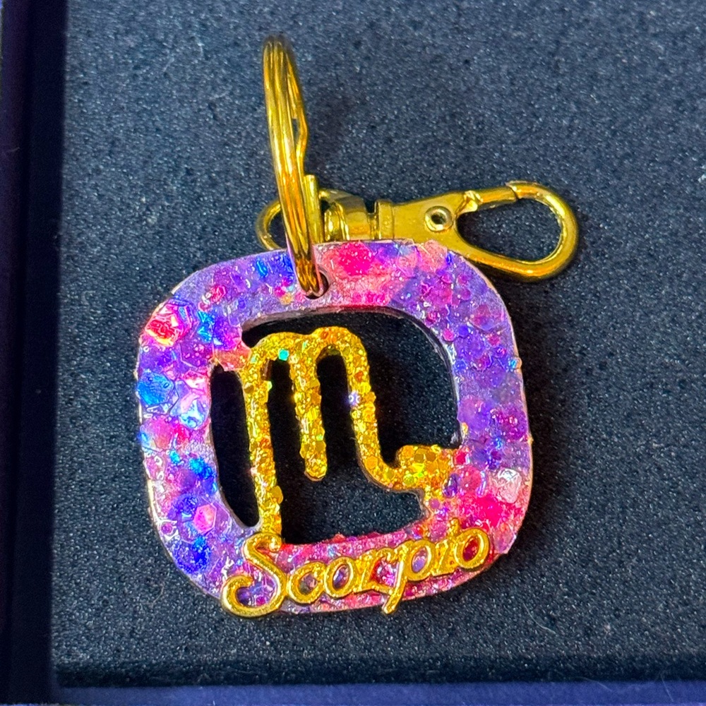 5 for $20 🌹 New handmade resin SCORPIO ♏️ Keychain